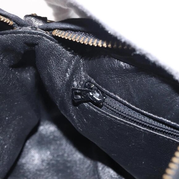 CHANEL Matelasse Fringe Chain Shoulder Bag Suede Black gold CC Auth BA8656 - Picture 13 of 16